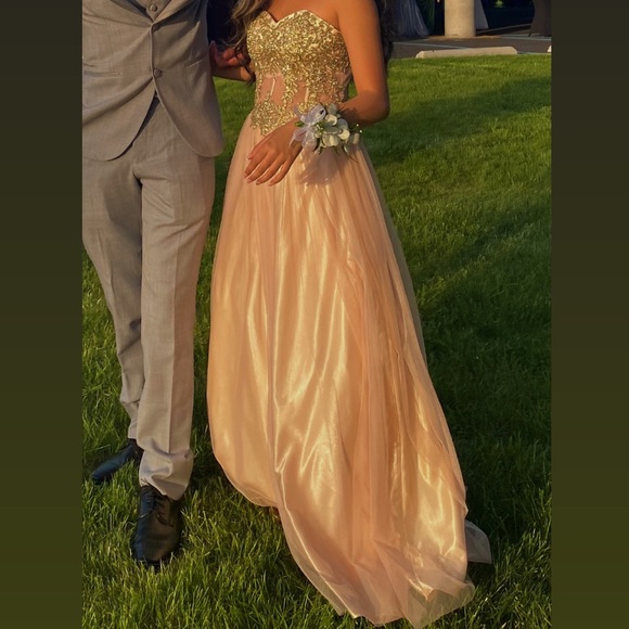 Corset Prom Dress - Picture 1 of 7